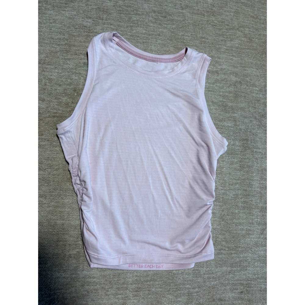 Lululemon Swiftly Tech Ruched Tank Top Pink Sleeveless Activewear Women Small